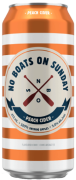 No Boats On Sunday Peach Cider