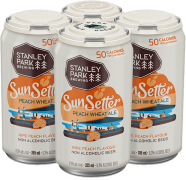 Stanley Park Brewing Sunsetter Dealcoholized Peach Wheat Ale