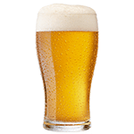 a glass of beer
