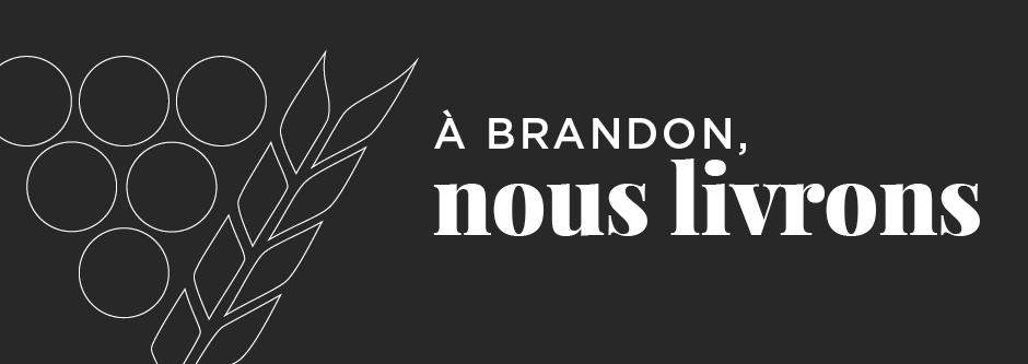 French banner for Brandon Home Delivery