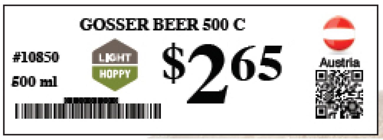 Light Hoppy price code example