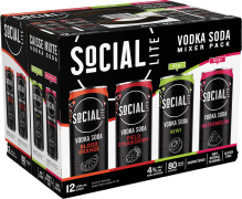 Social Lite Vodka Soda Mixer Pack